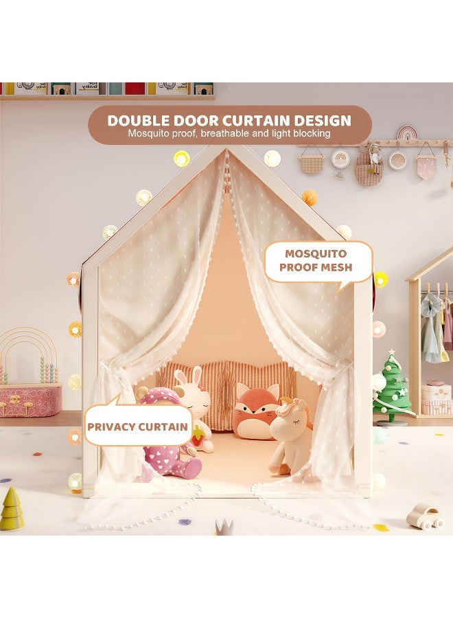 Jubilin Kids Play Tent House, Extra Large Playhouse Tent Indoor & Outdoor, Play House Kids Tent Castle, Princess Castle Tent for Boys & Girls, Play Cottage Toys Gift (Mushroom) - Image 5